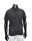 LINEN FULL BUTTON POLO SHIRT - SAND