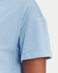 T-shirt with openwork embroidery