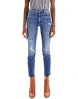 Mid Rise Dazzler Ankle Fray Jeans - MOTHER