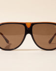 Vintage Frames Lebowski Black & Brown Acetate – Brown – BLACK / BROWN / BROWN - Front hero