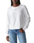 Morgan Embroidered Heart Crew Top - MICHAEL STARS