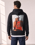 I AM MUSIC SILK PRINT HOODIE - BASTILLE – BLACK - Rear Artwork Hero