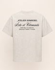 ART VETEMENTS T-SHIRT - DOM REBEL – GREY - Ghost Mannequin Back