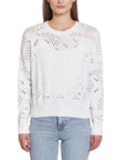 Open Ladder Stitch Boxy Crew - AUTUMN CASHMERE