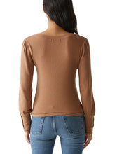 Load image into Gallery viewer, Petra Puff Sleeve V-Neck Top - MICHAEL STARS

