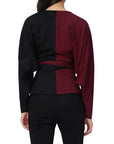 Phaedra Colourblock Tie Waist Top - Diane Von Furstenberg