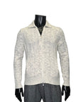 PRINTED YARN DROPSTITCH ZIP KNIT - GRAN SASSO