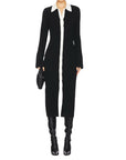Rib Polo Dress - AUTUMN CASHMERE