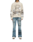 SKETCHED CREWNECK SWEATSHIRT - DOM REBEL