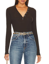 Load image into Gallery viewer, Slinky Rib Henley  - FRAME
