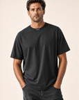 Bastille Alcantara Printed T-Shirt — Black — Detail Front