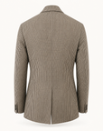 Small Check SB Blazer Gabriele Pasini – BROWN - Ghost Mannequin Back