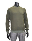 TEXTURED WASHED CREWNECK - FERRANTE