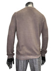 TEXTURED WASHED V-NECK - FERRANTE