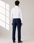 SAND Luxury Italian Dress Shirt – WHITE - Full Back Model