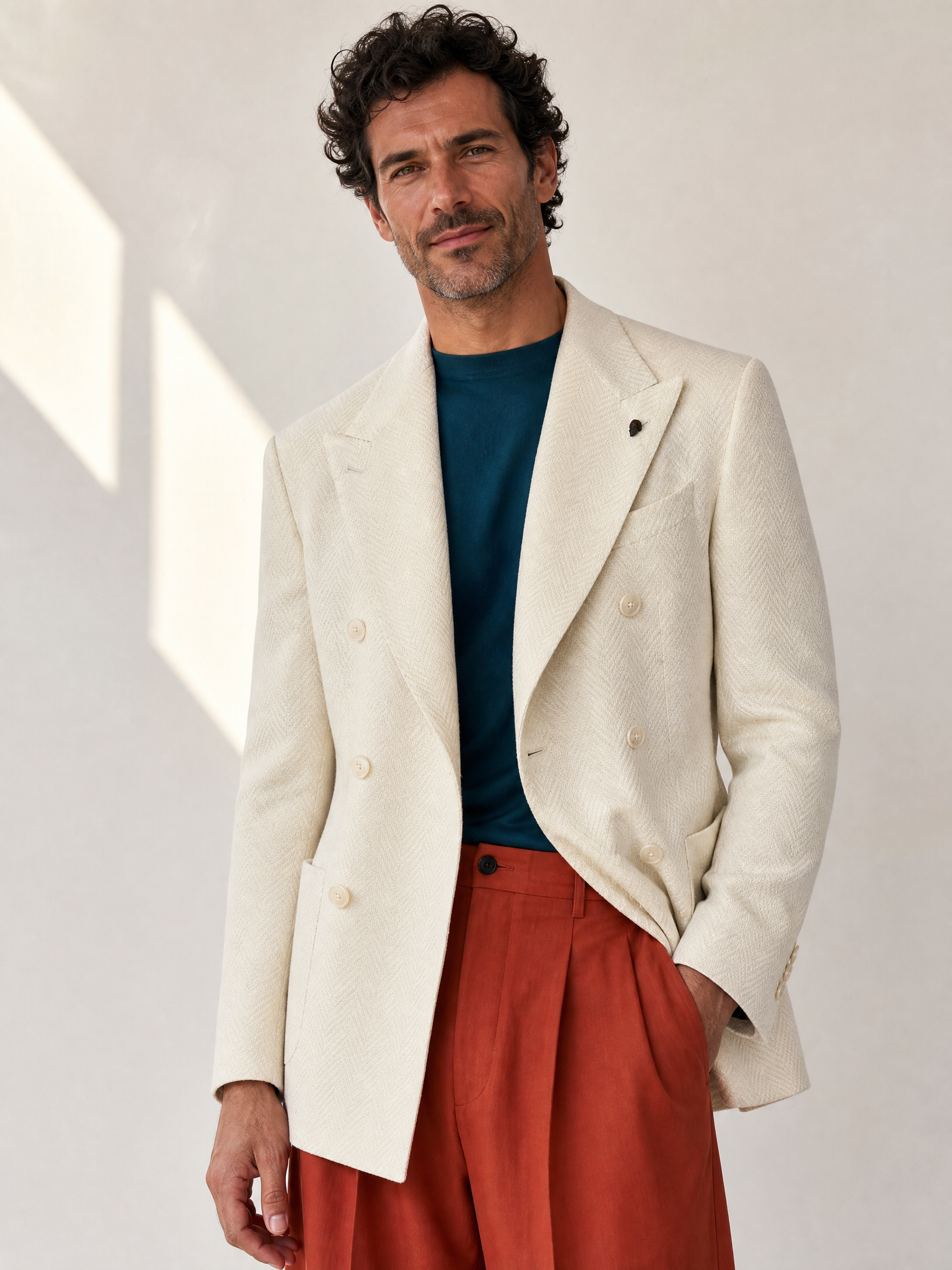 DB Knit Peak Lapel Blazer - Gabriele Pasini – Grafic Enterprises Inc.