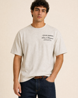 ART VETEMENTS T-SHIRT - DOM REBEL – GREY - Hero Front