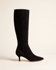 L’AGENCE Baxter Boot – BLACK SUEDE - Side Profile