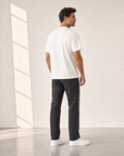 Bastille Direct Printed T-Shirt Curve — White — On Model Back