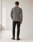 HERRINGBONE CREWNECK