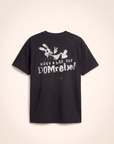 BAD BUNNY T-SHIRT - DOM REBEL – BLACK - Ghost Mannequin Back