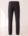 MICHELANGELO WATER WASH 5 POCKET - BLACK – BLACK - Ghost Back