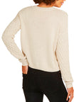 Honeycomb Cropped Boxy Crew - AUTUMN CASHMERE