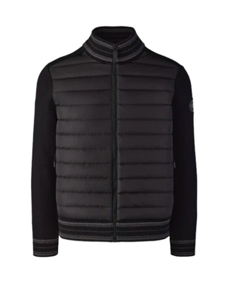Hybrid Tech Knit Jacket Black - Calibre Menswear