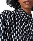 Keeva Top in Soft Crepe in Mirrors - DIANE VON FURSTENBERG