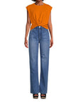 Knotted Rolled Tee - FRAME
