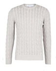 LINEN CABLE KNIT - GRAN SASSO