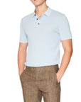RETRO KNIT POLO - SAND