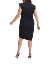 Load image into Gallery viewer, Ruched Shirt Dress - VERONICA BEARD
