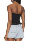 Ruffled Corset Tube Top - AUTUMN CASHMERE