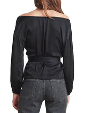 Load image into Gallery viewer, Satin Viscose Wrap Top - VELVET
