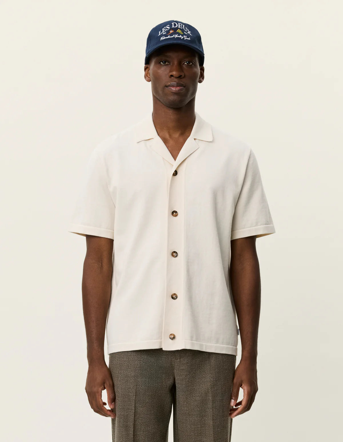 EMMETT GLOBE KNIT SS SHIRT - LES DEUX