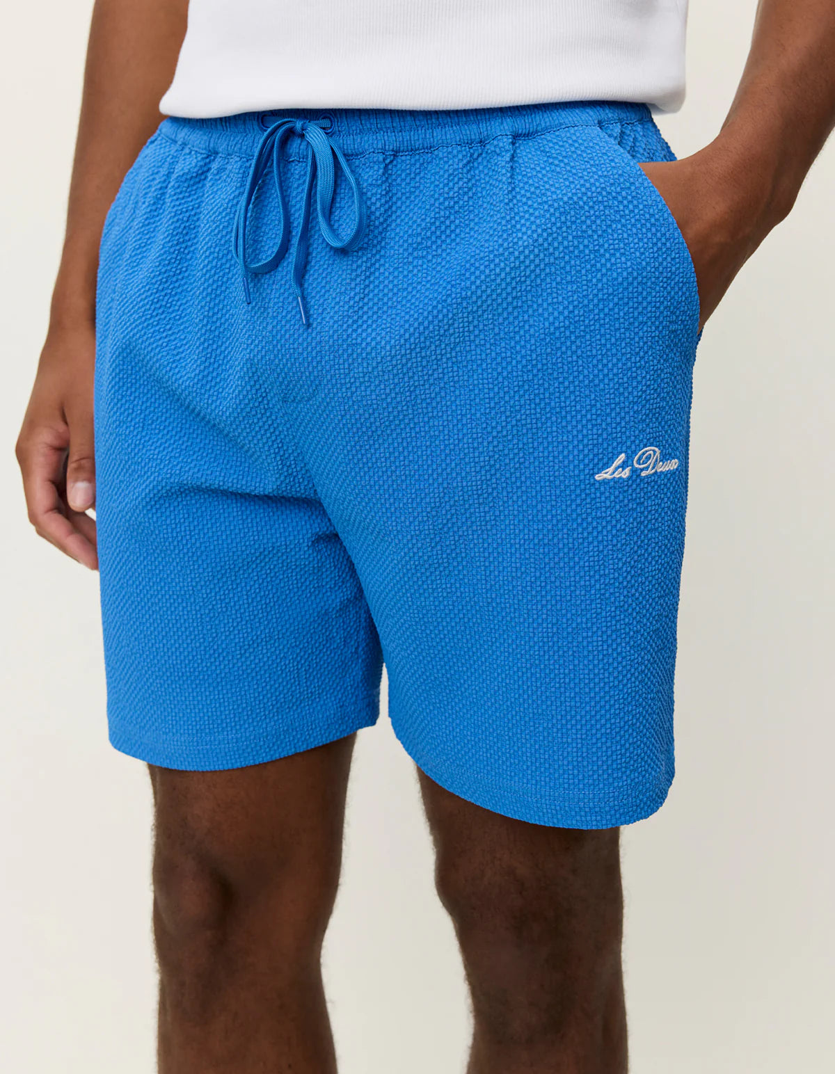 STAN SEARSUCKER SWIM TRUNKS - LES DEUX
