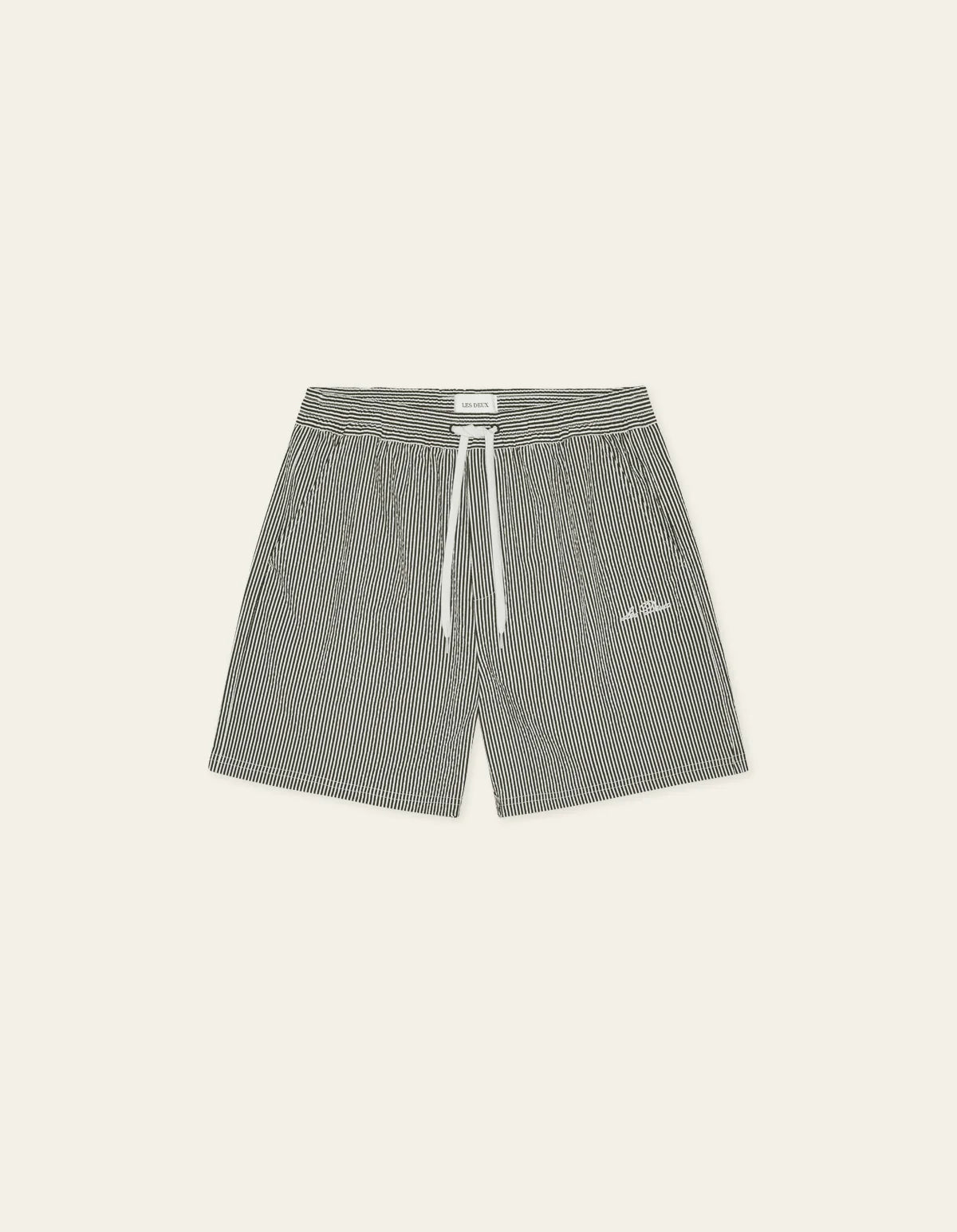 STAN STRIPE SEARSUCKER SWIM TRUNKS - LES DEUX
