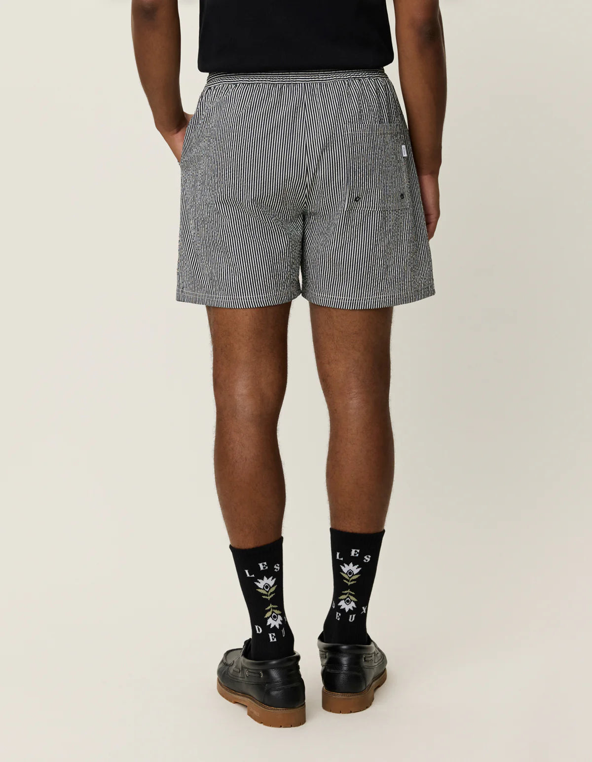 STAN STRIPE SEARSUCKER SWIM TRUNKS - LES DEUX