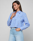 COSETTE CROP HI LOW SHIRT