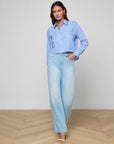 COSETTE CROP HI LOW SHIRT