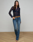 ISOLA L/S MESH BUTTON UP