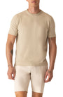 COTTON LINEN MODERN CREWNECK - DEKE