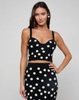 TULA POLKA DOT BRA KNIT TOP