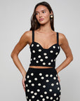 TULA POLKA DOT BRA KNIT TOP