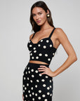 TULA POLKA DOT BRA KNIT TOP