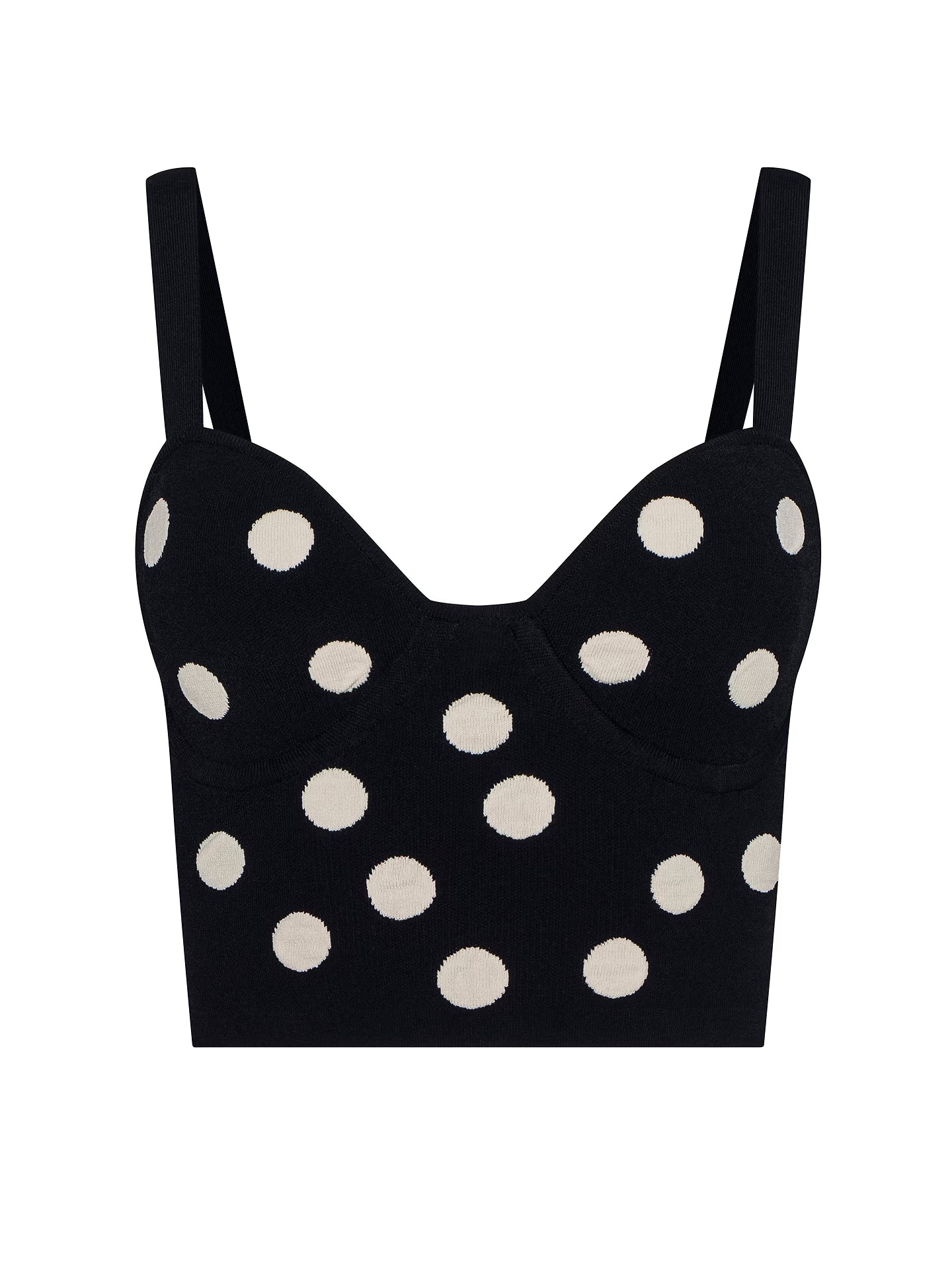 TULA POLKA DOT BRA KNIT TOP