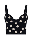 TULA POLKA DOT BRA KNIT TOP