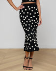 MAE POLKA DOT FLARE SKIRT