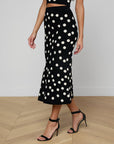 MAE POLKA DOT FLARE SKIRT